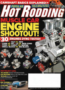 POPULAR HOT RODDING 2010 FEB - MUSCLECAR ENGINE SHOOTOUT, HOT FALCON & VALIANT